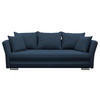 SCHLAFSOFA  mit Webstoff Blau  - Blau/Silberfarben, Design, Kunststoff/Textil (235/83/106cm) - MID.YOU