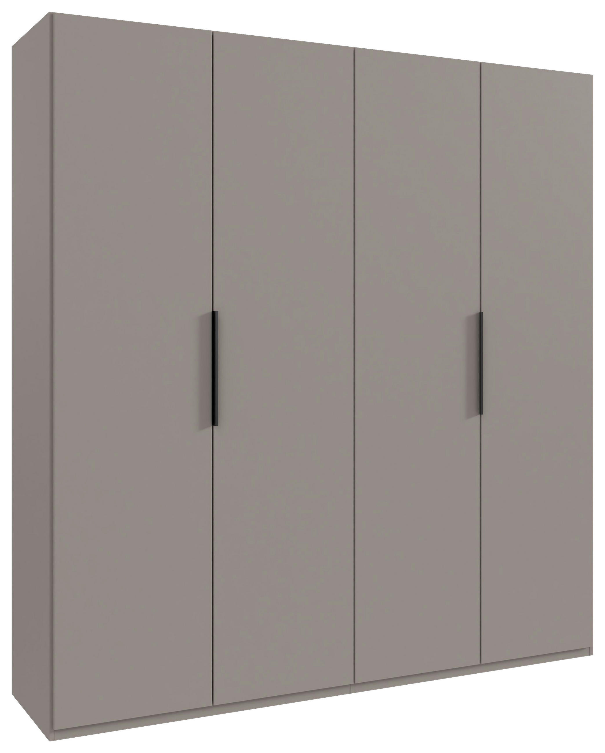 DREHTÜRENSCHRANK Sahara  - Schwarz/Sahara, Modern, Holzwerkstoff/Metall (200/216/58cm) - MID.YOU
