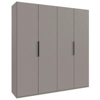 ORMAR SA KLASIČNIM VRATIMA sahara  200/216/58 cm  - sahara/crna, Moderno, metal/pločasti materijal (200/216/58cm) - MID.YOU