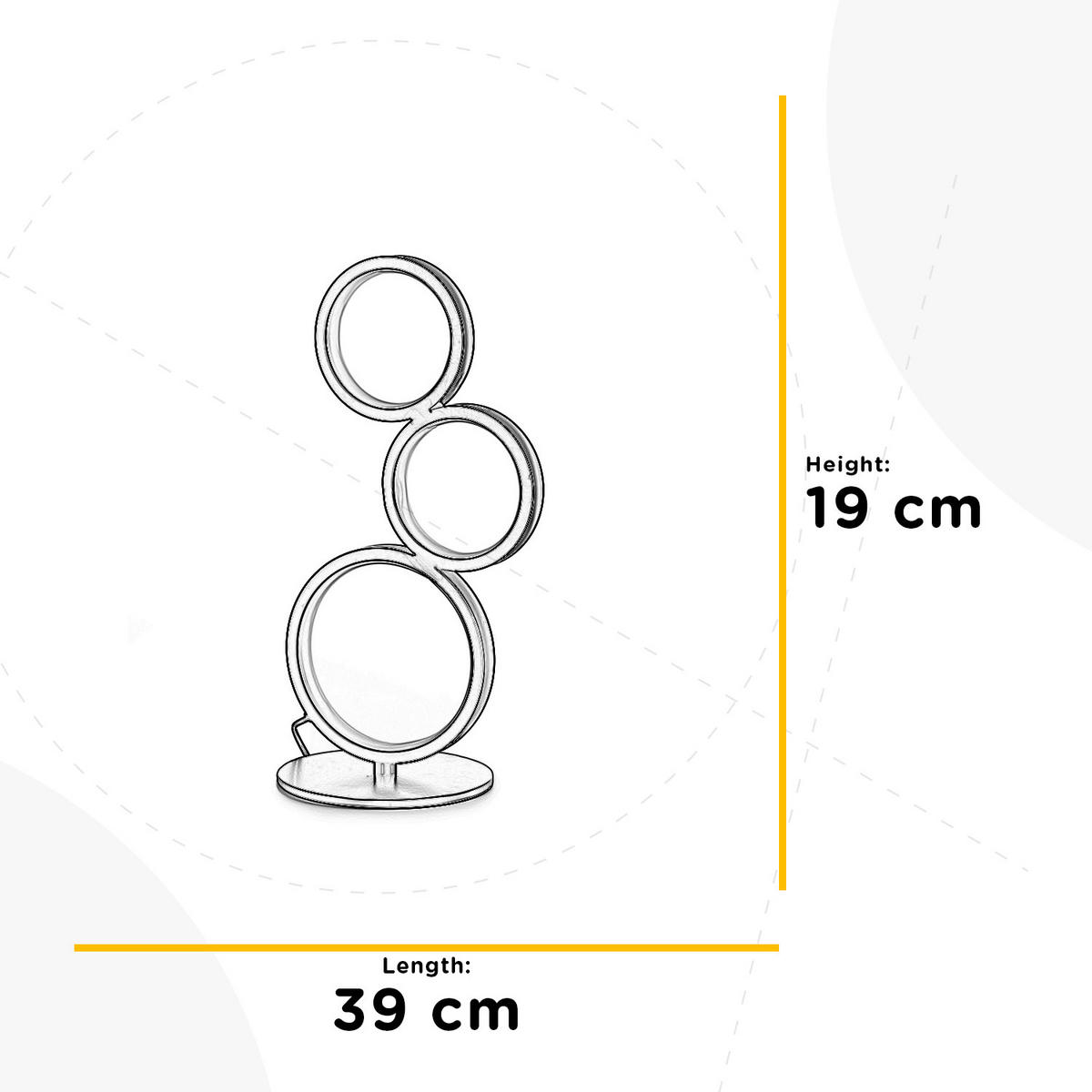 LED-TISCHLEUCHTE 19/39 cm   - Schwarz, Design, Metall (19/39cm)
