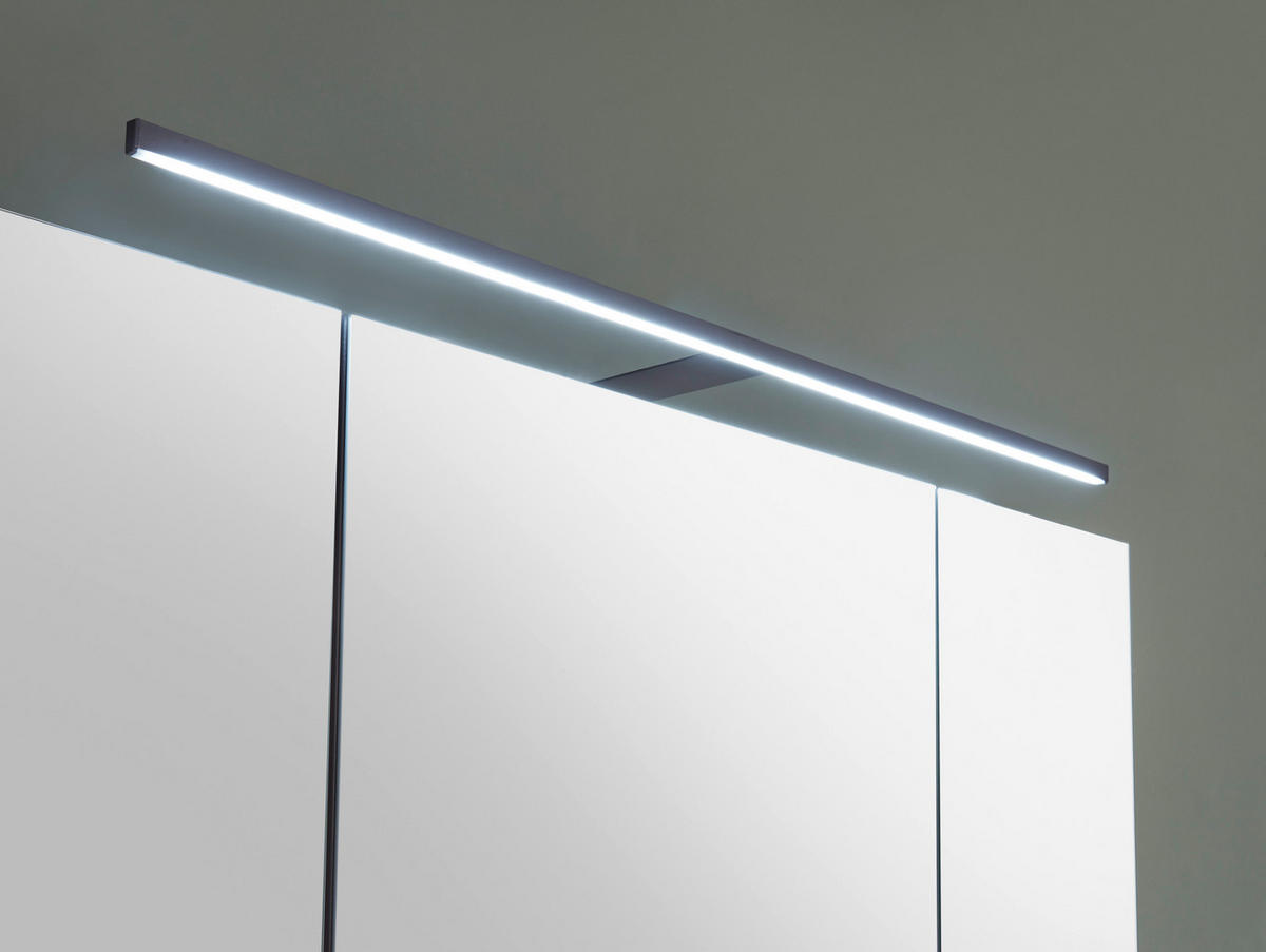 SPIEGELSCHRANK 80/70/23 cm  - Schwarz/Weiß, Basics, Glas/Holzwerkstoff (80/70/23cm) - MID.YOU
