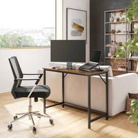 SCHREIBTISCH 100/50/75 cm Braun, Schwarz  - Schwarz/Braun, Basics, Holzwerkstoff/Metall (100/50/75cm) - Boxxx