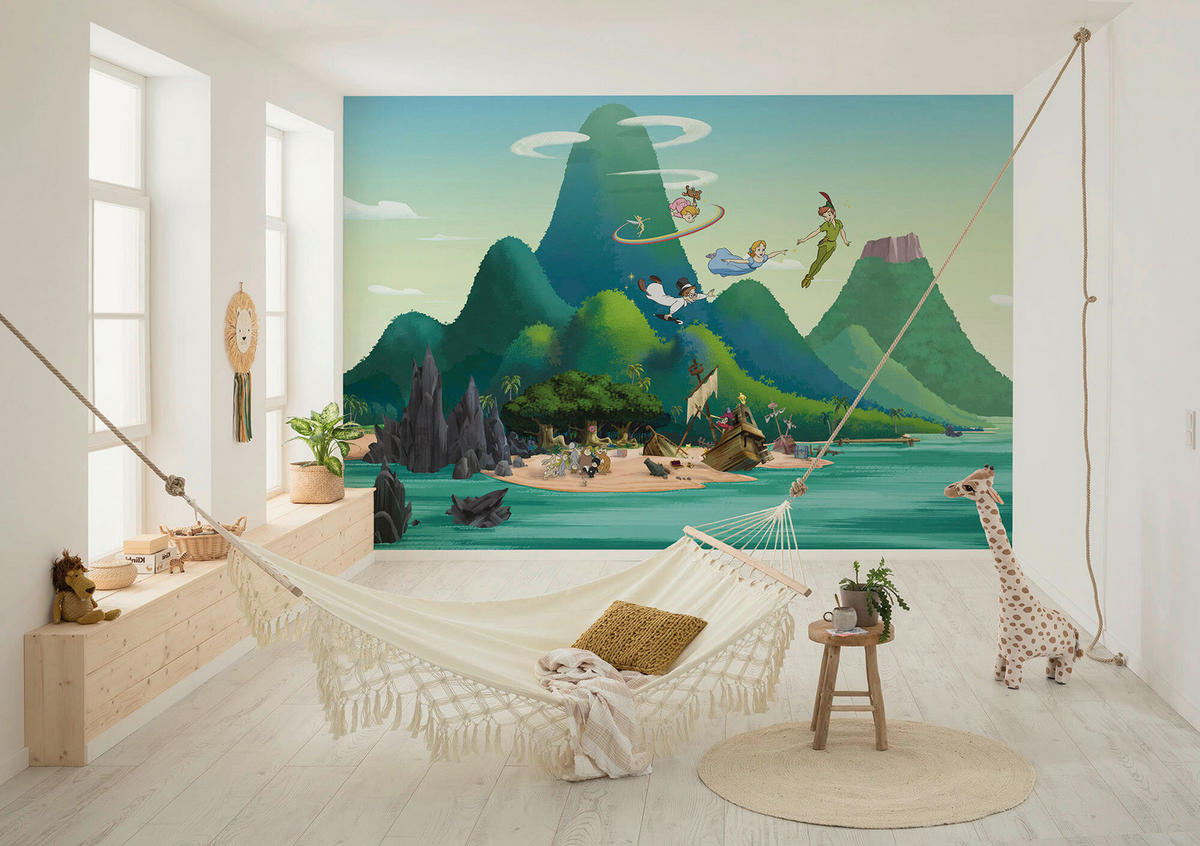 FOTOTAPETE - Multicolor/Grün, Design, Textil (400/250cm) - Disney