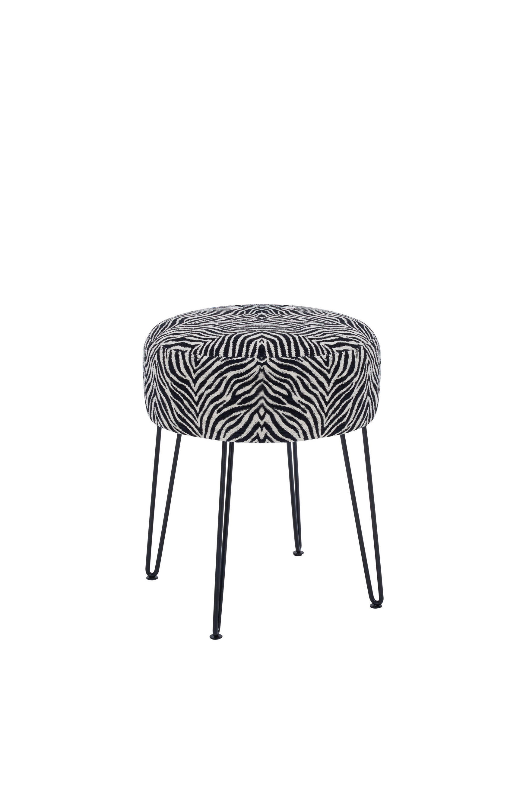 PALL i metall, textil svart, vit  - vit/svart, Klassisk, metall/textil (43/45/43cm) - Xora