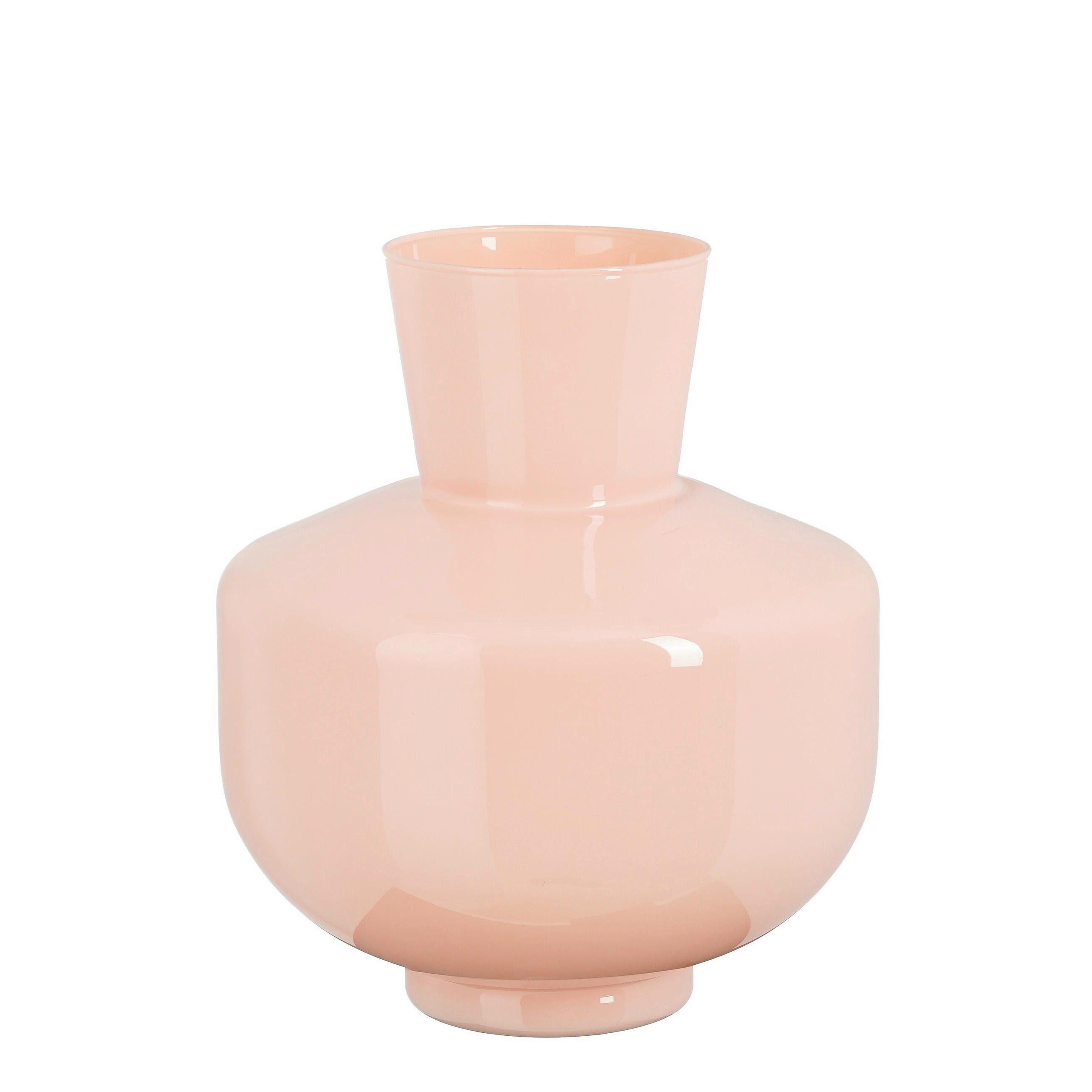 VÁZA, sklo, 29,5 cm - pink, Basics, sklo (25/29.5cm)