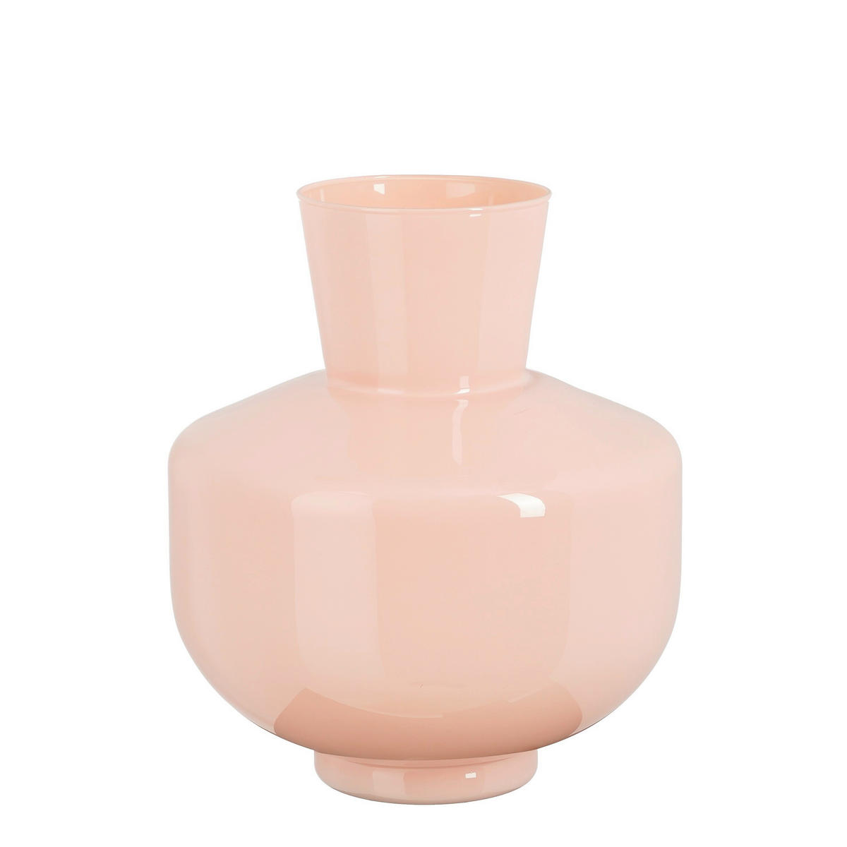 VÁZA, sklo, 29,5 cm - pink, Basics, sklo (25/29.5cm)