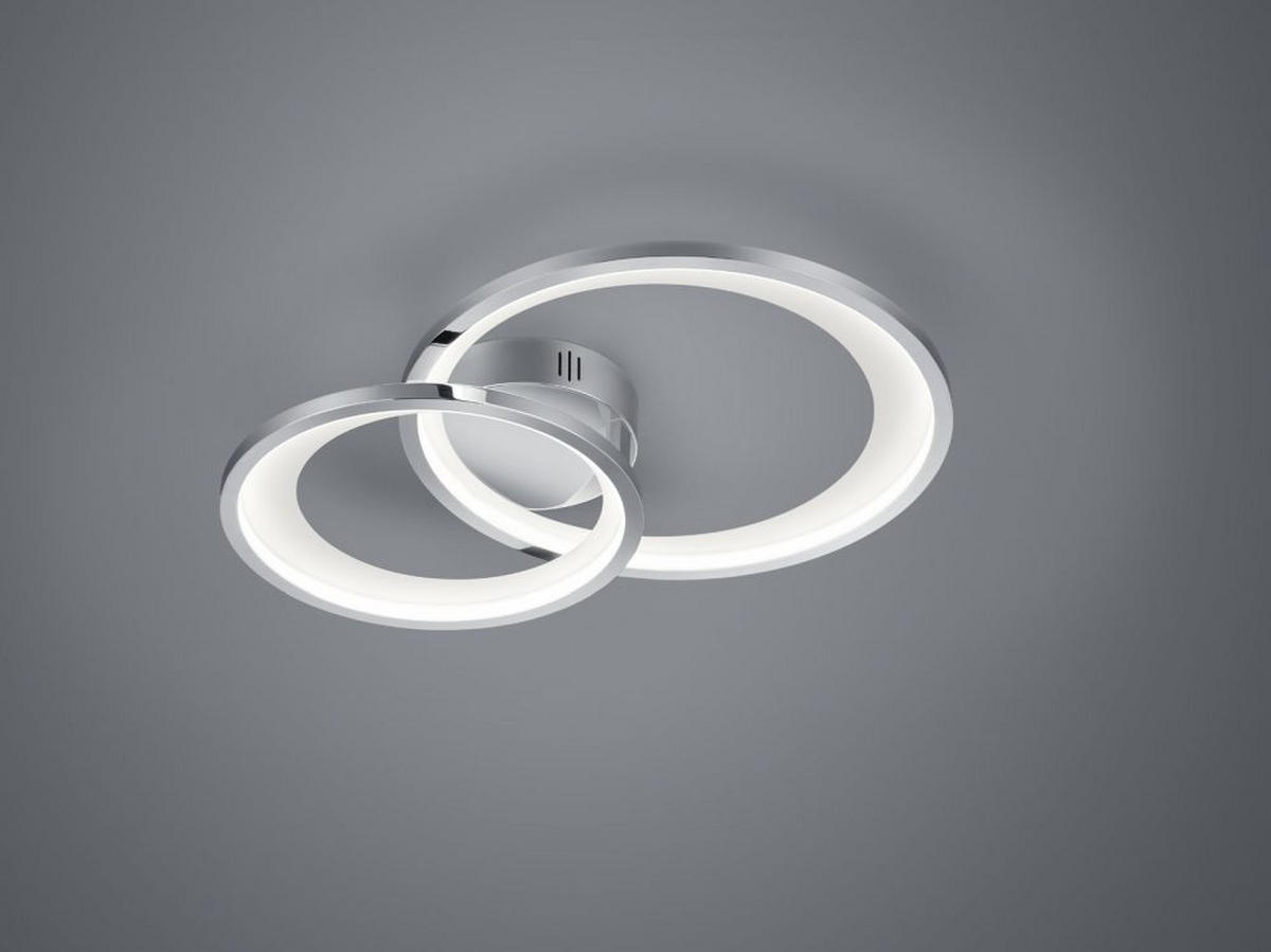 LED-DECKENLEUCHTE 59/8,5/43 cm   - Chromfarben, Design, Kunststoff/Metall (59/8,5/43cm)