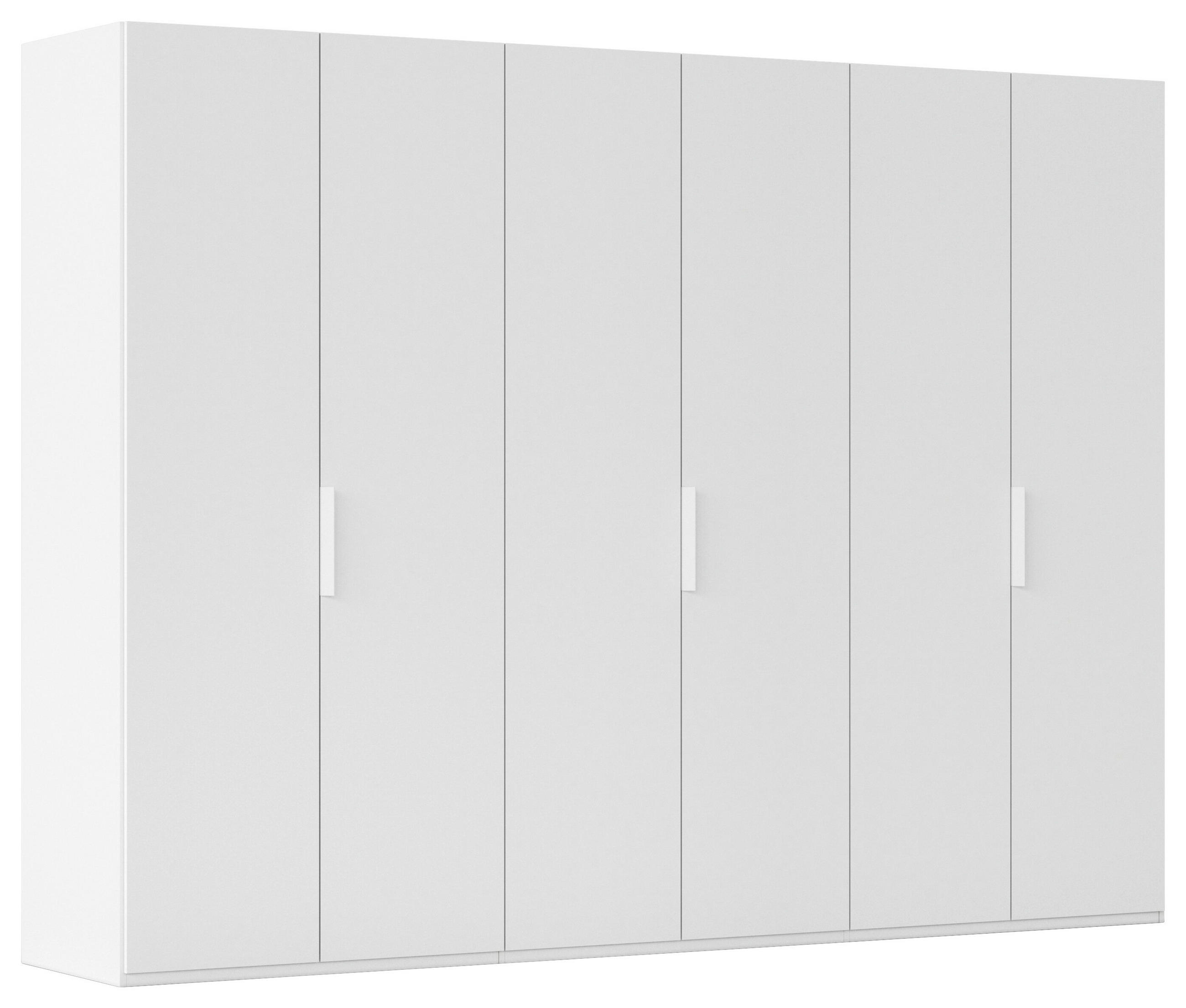 DREHTÜRENSCHRANK 301/235/61 cm,  in Weiß, 6-türig  - Weiß, Basics, Holzwerkstoff/Metall (301/235/61cm) - Novel