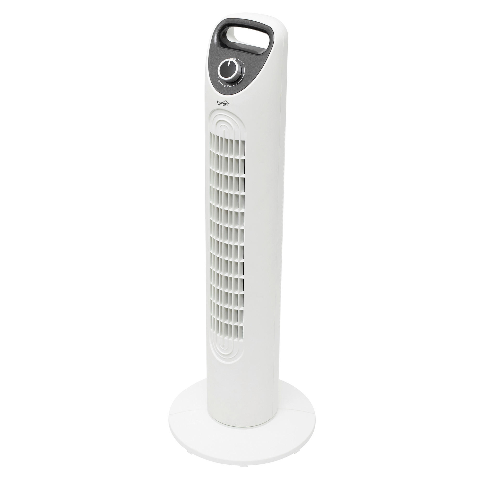 OSZLOPVENTILÁTOR - fehér, Basics, műanyag/fém (28/79cm)