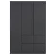KLEIDERSCHRANK  in Grau  - Grau, Trend, Holzwerkstoff/Kunststoff (136/197/54cm) - Xora