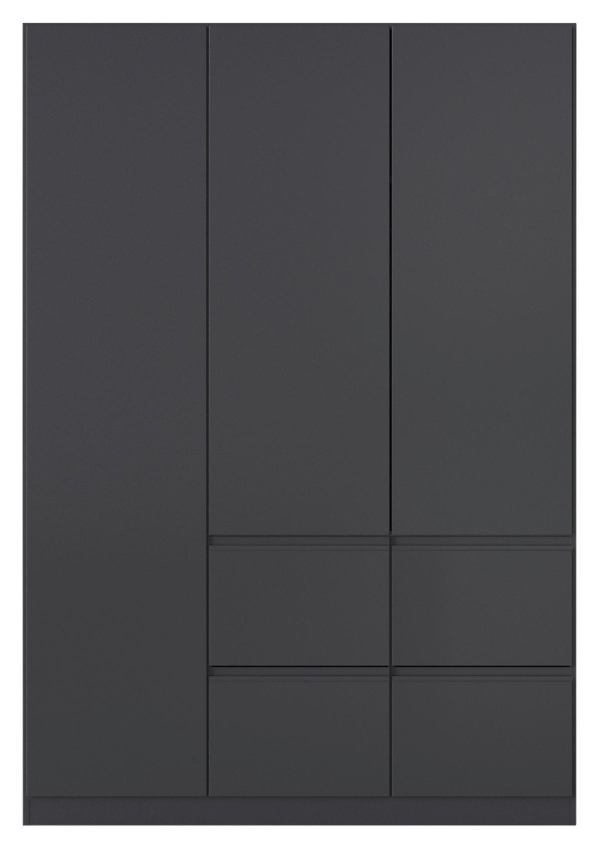 KLEIDERSCHRANK in Grau  - Grau, Trend, Holzwerkstoff/Kunststoff (136/197/54cm) - Xora