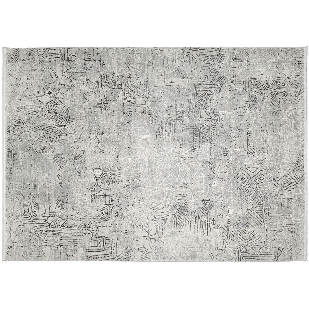 Thumbnail - Musterring Webteppich Stones, Grau, Hellgrau, Textil, rechteckig, 232x340 cm, Oeko-Tex® Standard 100, für Fußbodenheizun...