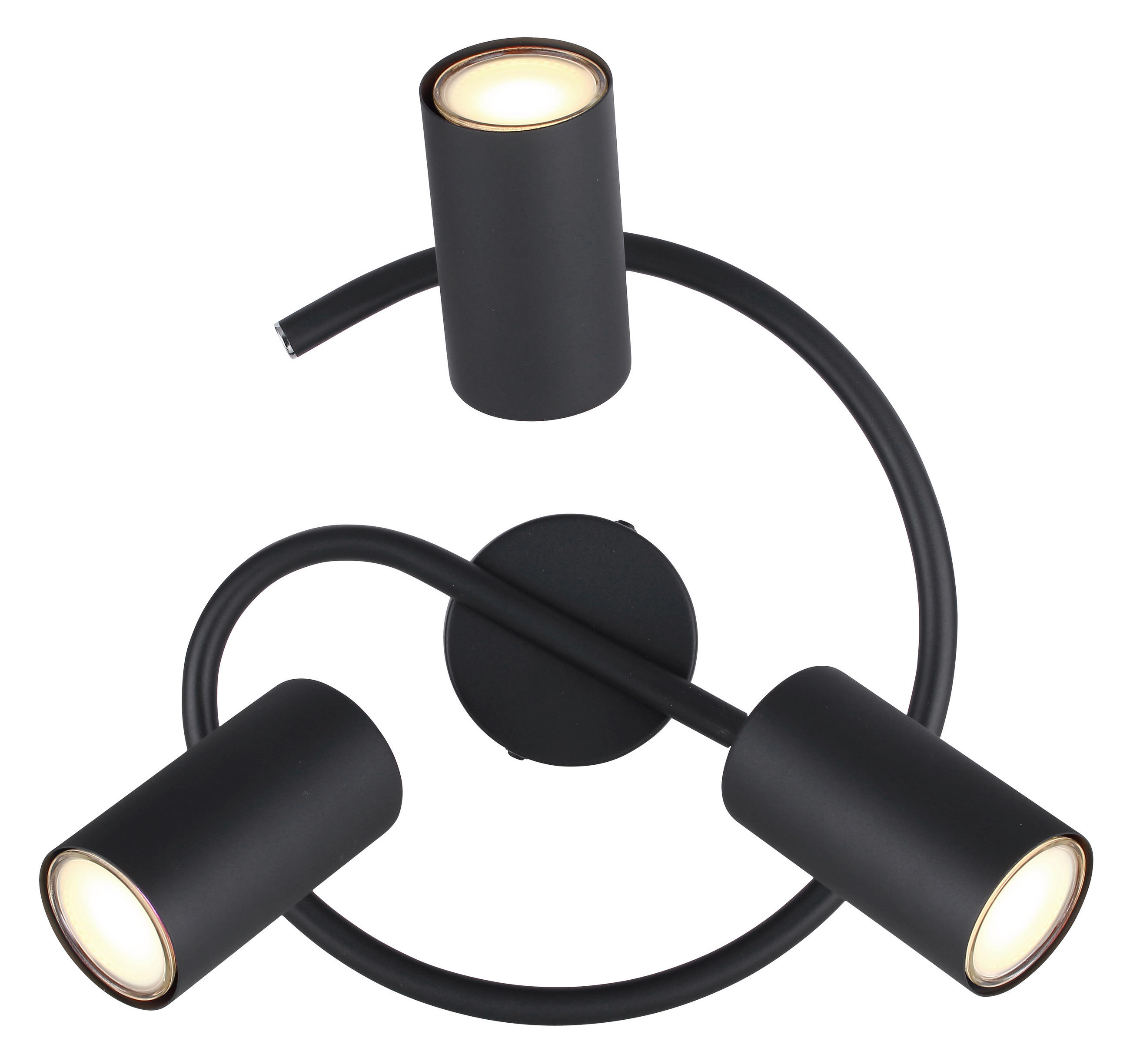 STRAHLER - Chromfarben/Schwarz, Konventionell, Metall (25/13,5cm) - Globo