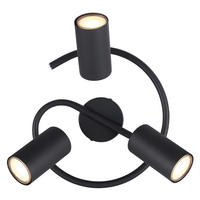 STRAHLER - Chromfarben/Schwarz, Konventionell, Metall (25/13,5cm) - Globo