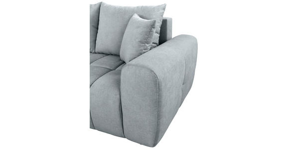ECKSOFA  in Velours Grau  168/298 cm  - Schwarz/Grau, KONVENTIONELL, Kunststoff/Textil (168/298cm) - Carryhome
