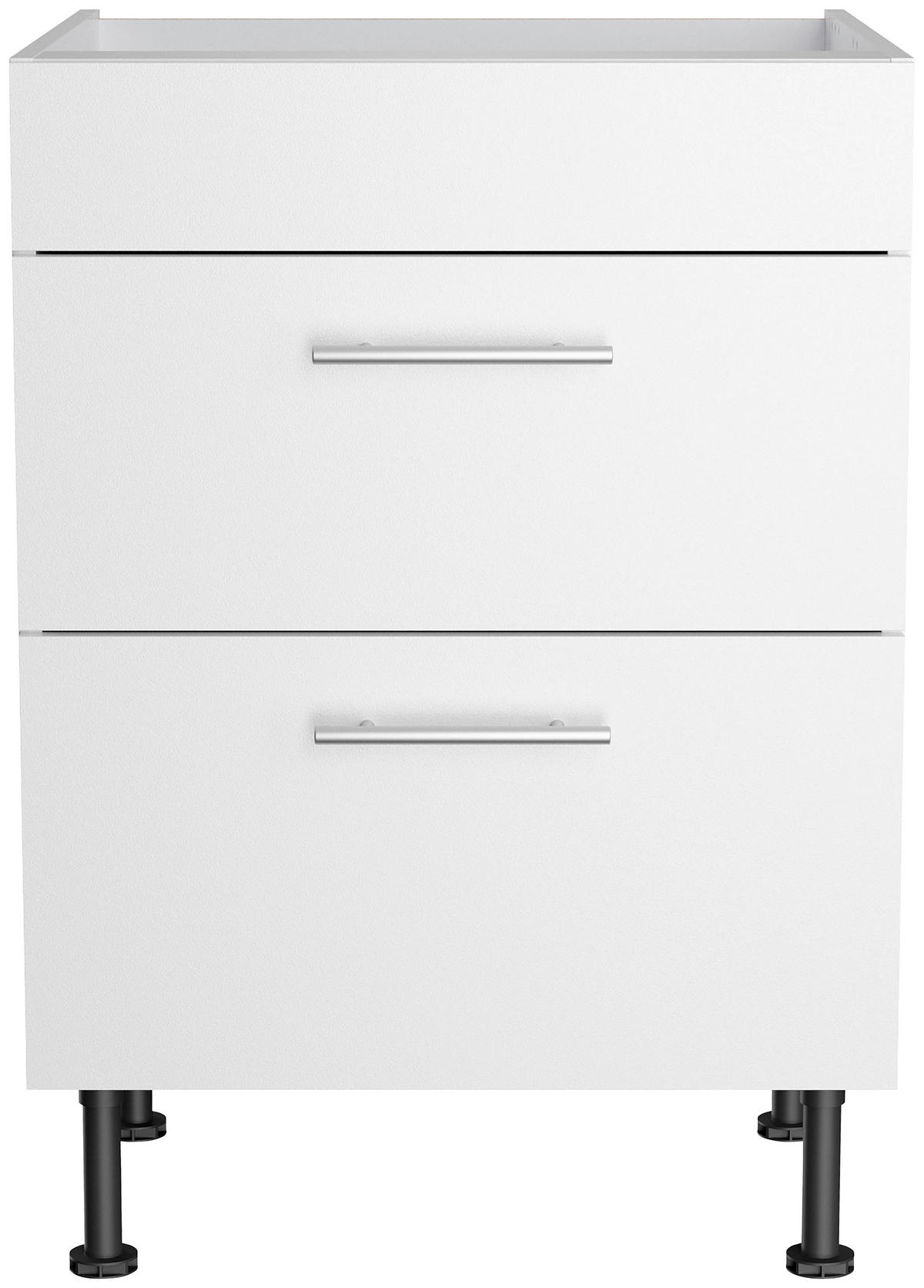 ECKKÜCHE 270/200 cm  in Weiß  - Edelstahlfarben/Anthrazit, Basics, Holzwerkstoff/Metall (270/200cm) - Optifit