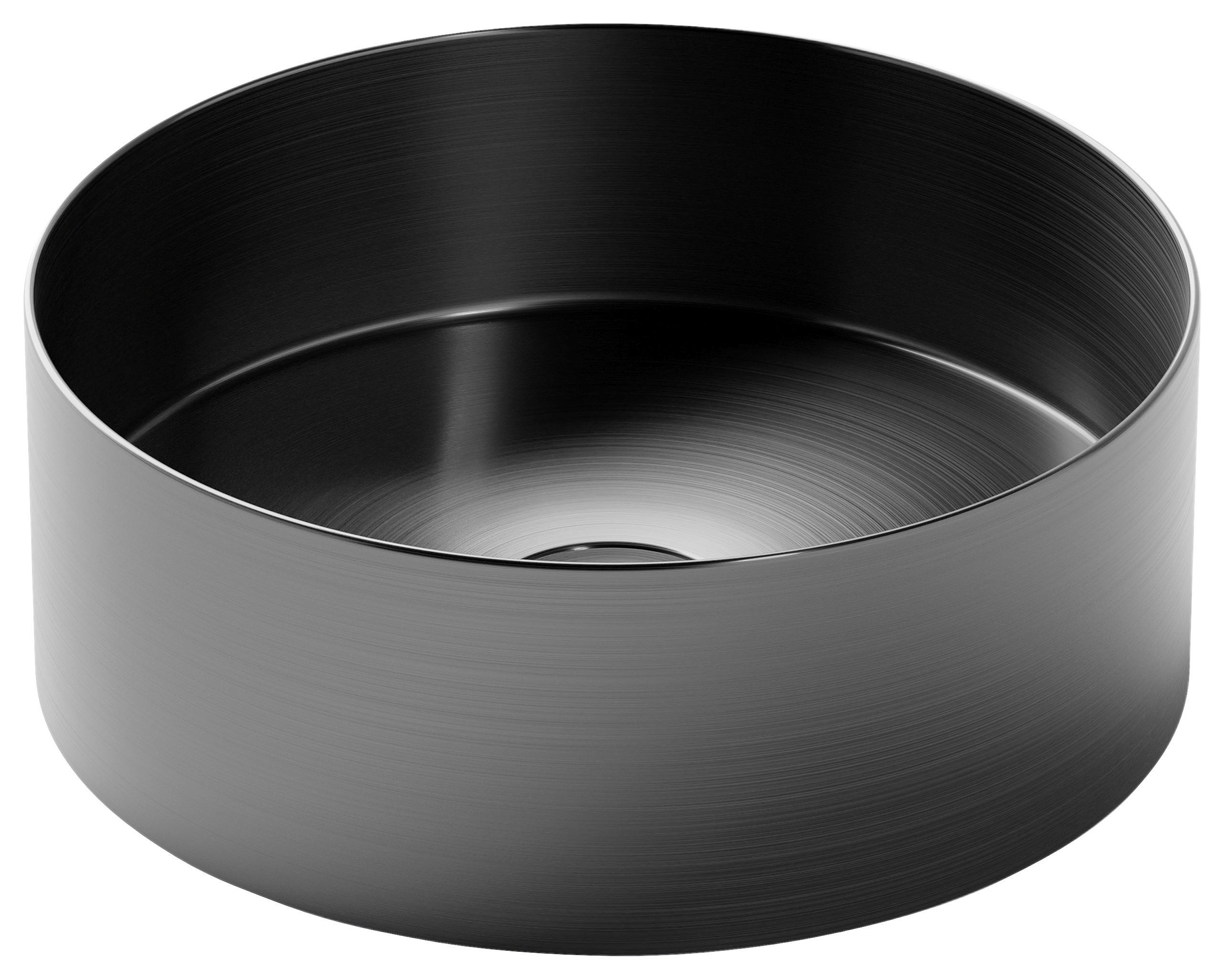 WASCHBECKEN 30/11/30 cm  - Graphitfarben, MODERN, Metall (30/11/30cm)