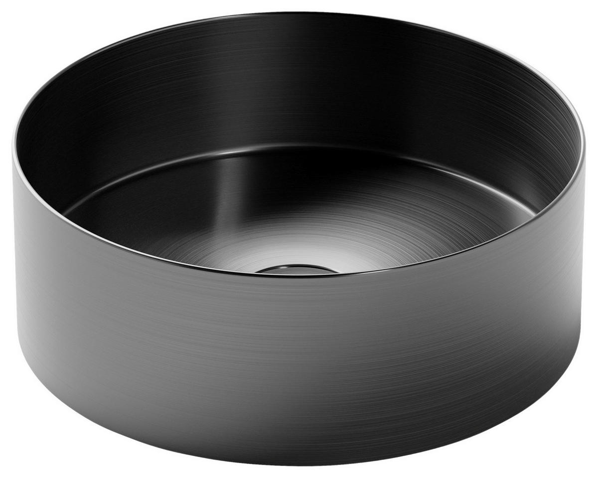 WASCHBECKEN 30/11/30 cm  - Graphitfarben, MODERN, Metall (30/11/30cm)