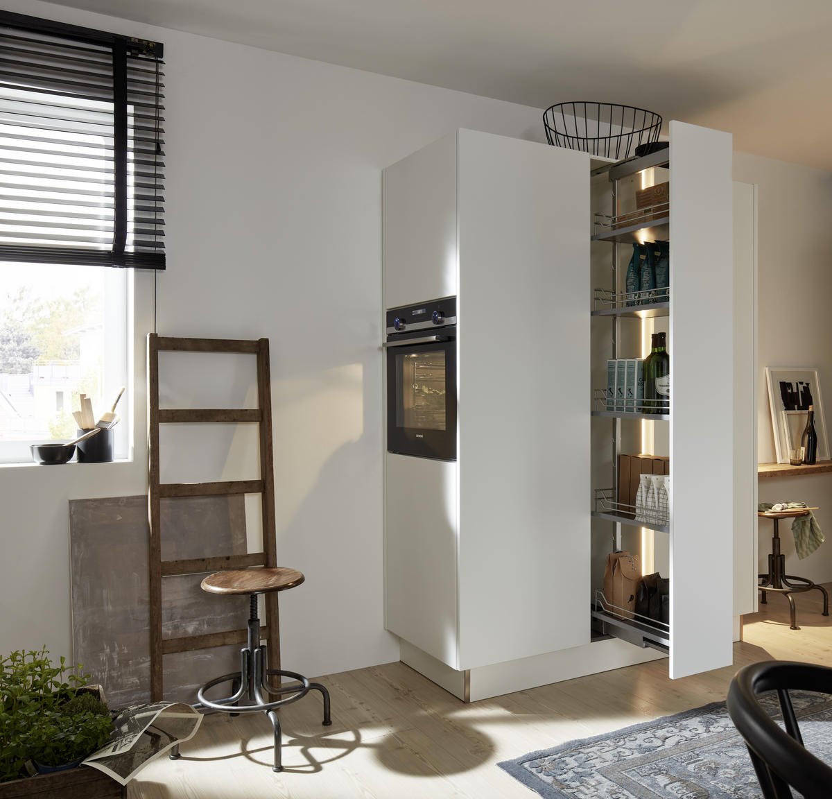 EINBAUKÜCHE SOFT LACK  - Weiß, Design, Holzwerkstoff - Nolte Küchen