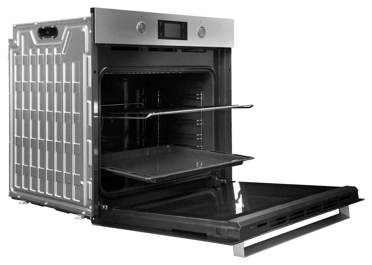 EINBAUBACKOFEN BAK3 KP8V IN  - Edelstahlfarben/Schwarz, Basics, Glas/Metall (59,5/59,5/57cm) - Bauknecht