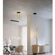 LED-DECKENLEUCHTE Ontario 44,5/33 cm  - Goldfarben/Schwarz, Design, Glas/Kunststoff (44,5/33cm) - Novel