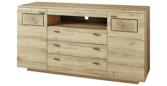 SIDEBOARD 175/98/47 cm - Buchefarben/Graphitfarben, KONVENTIONELL, Holzwerkstoff/Metall (175/98/47cm) - Cantus
