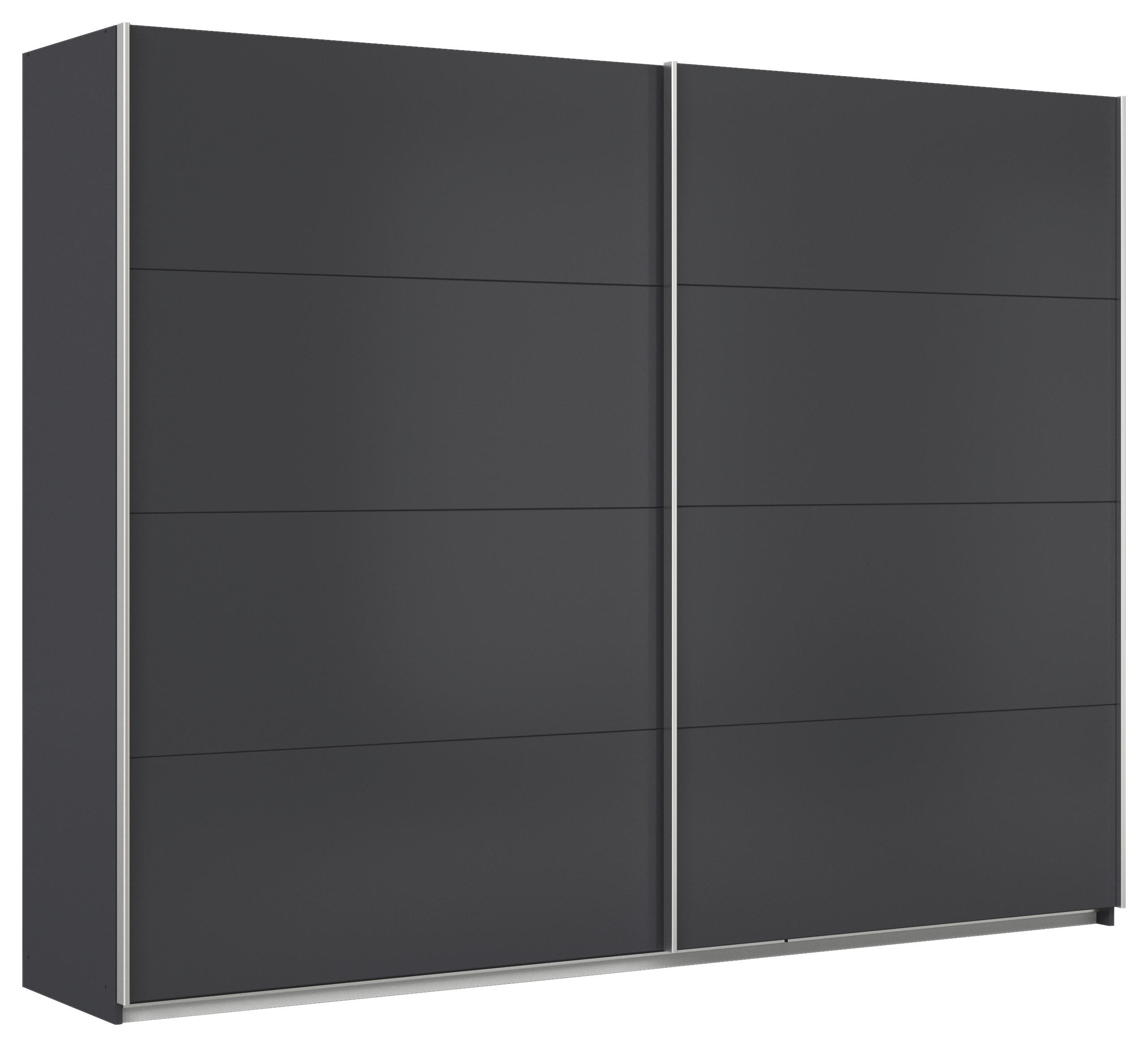 SCHWEBETÜRENSCHRANK  in Grau  - Alufarben/Grau, KONVENTIONELL, Holzwerkstoff/Metall (271/229/62cm) - Xora