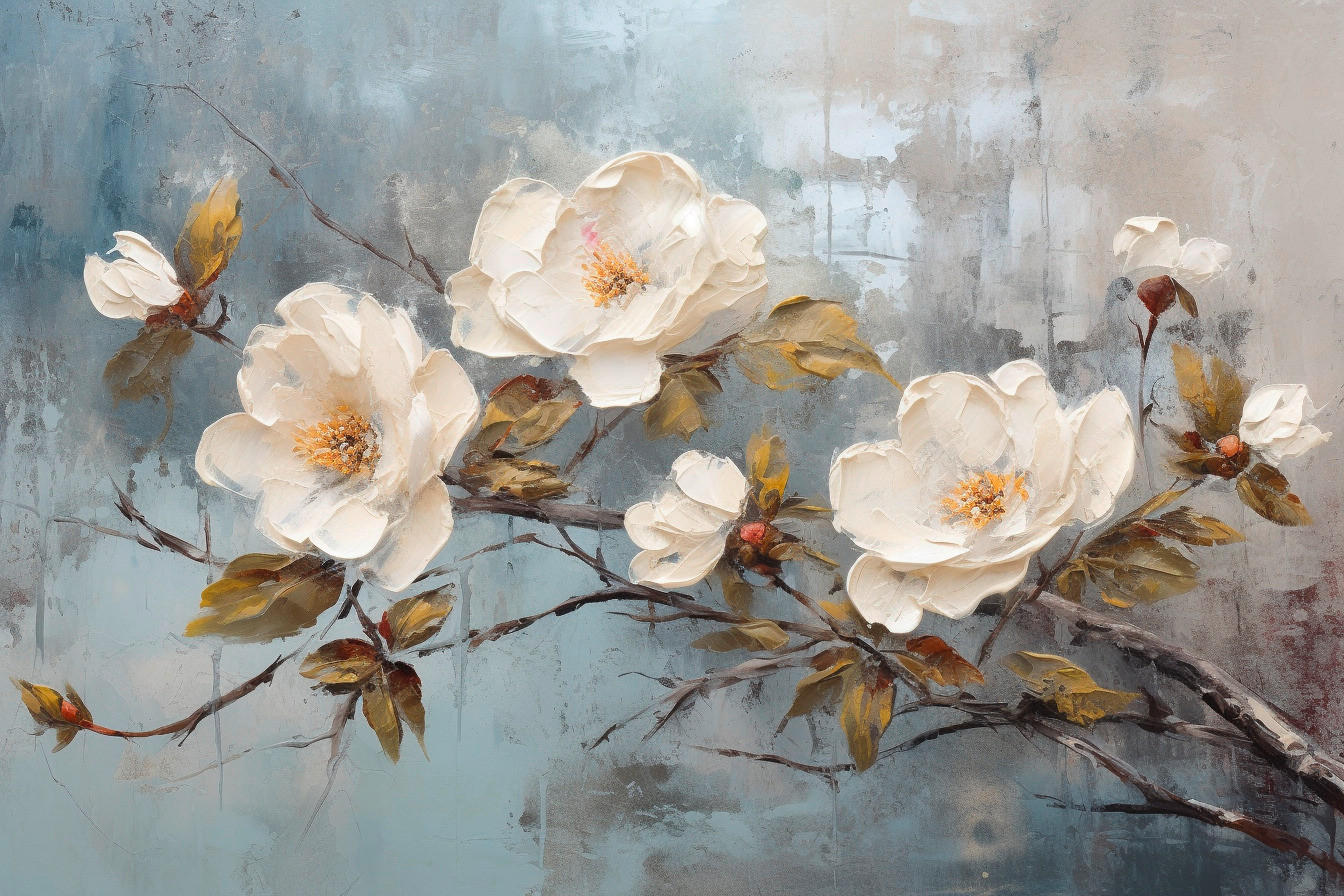 MALBA NA PLÁTNĚ, květiny, 80/120 cm