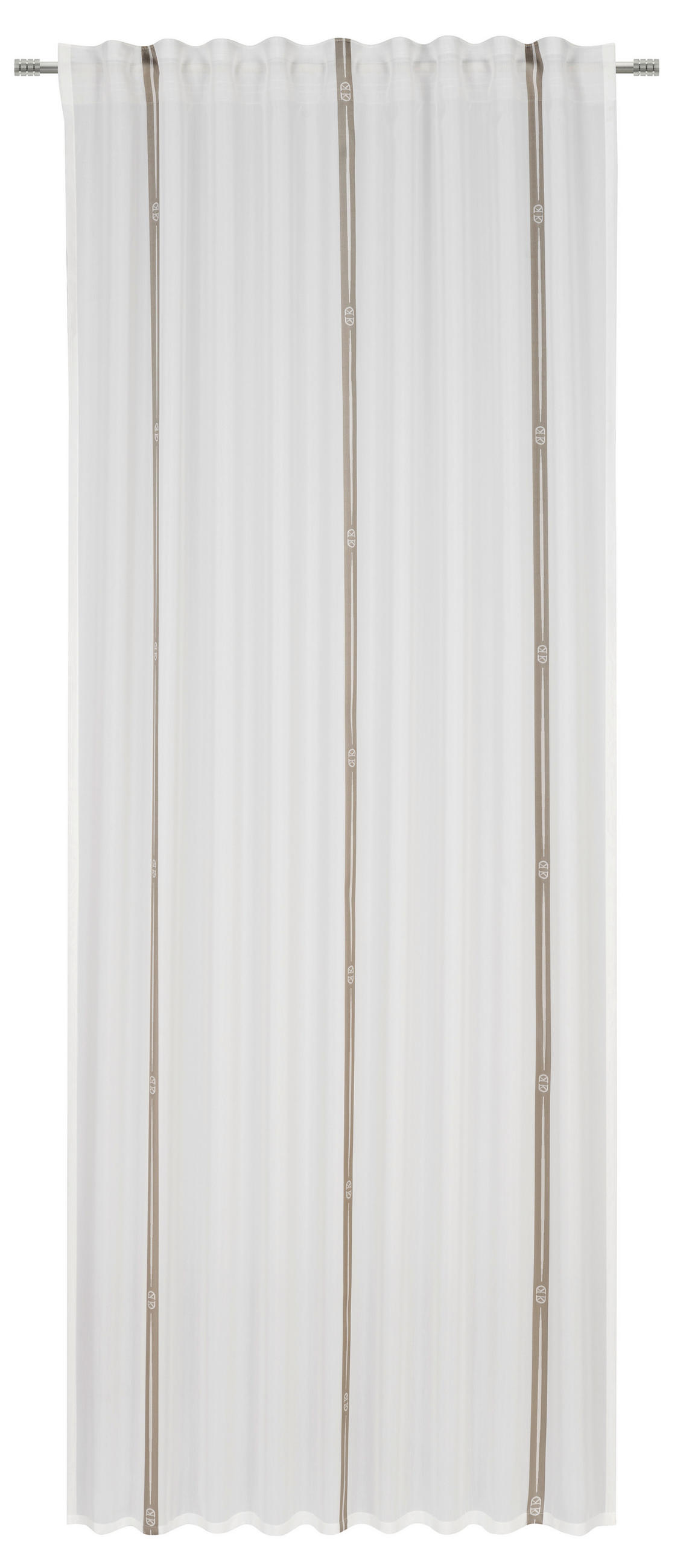 FERTIGVORHANG halbtransparent  - Taupe, Design, Textil (140/260cm) - Dieter Knoll