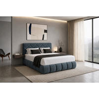 BOXBETT 180/200 cm,  in Grau, gepolstertes Kopfteil, Bettkasten, Topper, Matratzen, H3 + H3 = fest  - Schwarz/Grau, Design, Kunststoff/Textil (180/200cm) - Chameo