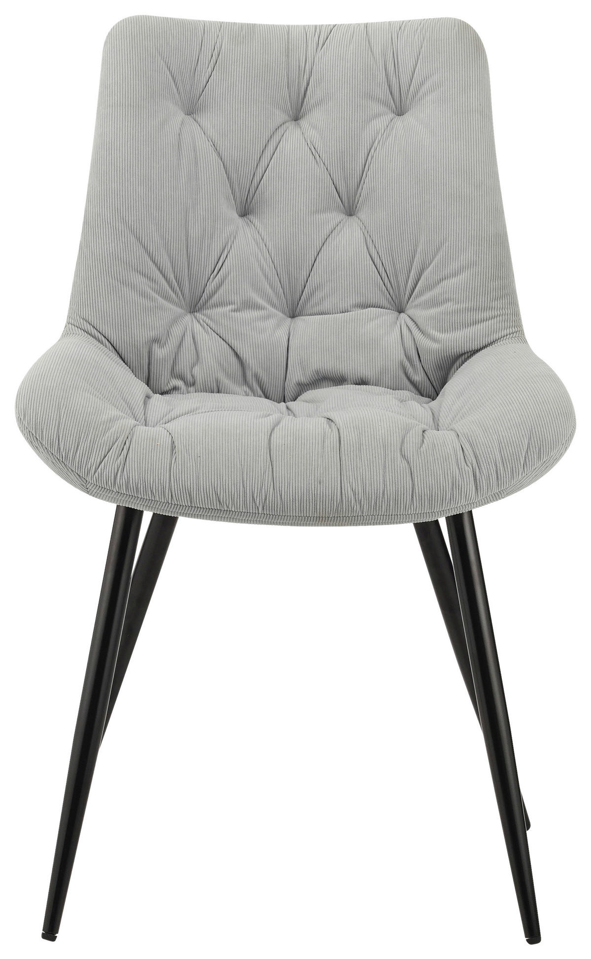 SCAUN in metal, textil gri deschis  - gri deschis, Design, metal/textil (54/85/63cm) - Carryhome