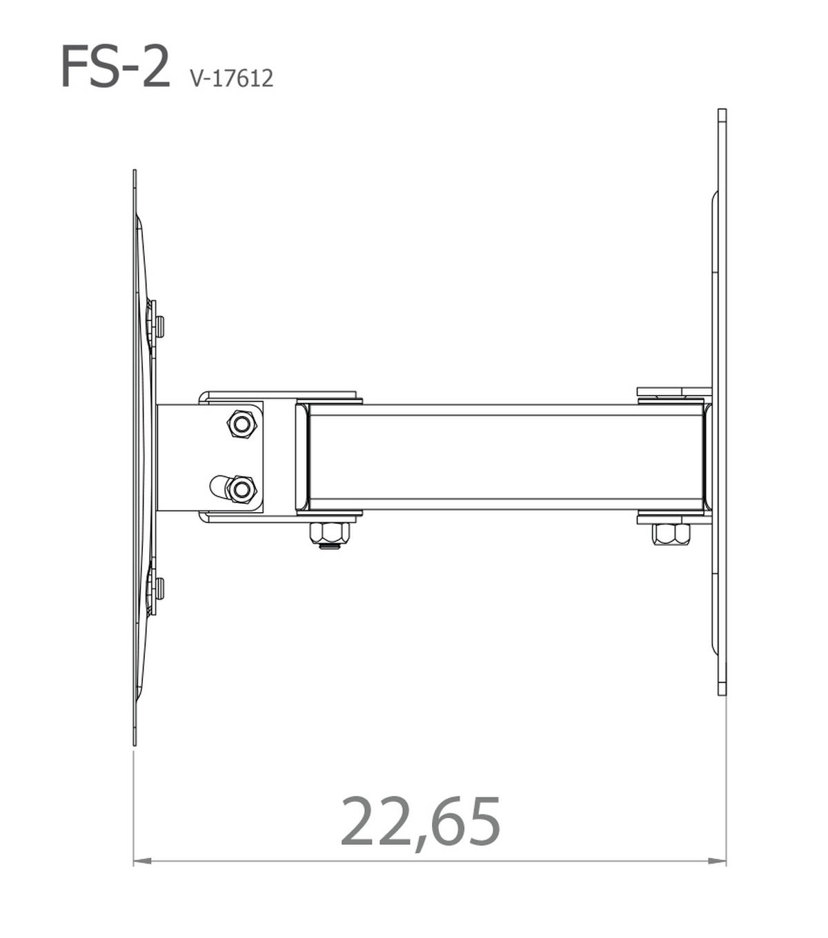 TV-Wandhalter in Silberfarbe in Silberfarben  - Silberfarben, Konventionell, Metall (27,8/22,6/9,6cm) - MID.YOU