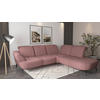 ECKSOFA in Chenille Aubergine  302/270 cm  - Aubergine/Schwarz, MODERN, Textil/Metall (302/270cm) - Sit & More