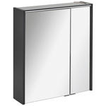 SPIEGELSCHRANK 60/68/15 cm  - Anthrazit/Alufarben, MODERN, Glas/Holzwerkstoff (60/68/15cm) - Voleo