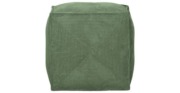 HOCKER Cord Olivgrün  - Olivgrün, KONVENTIONELL, Textil (65/45cm) - Carryhome