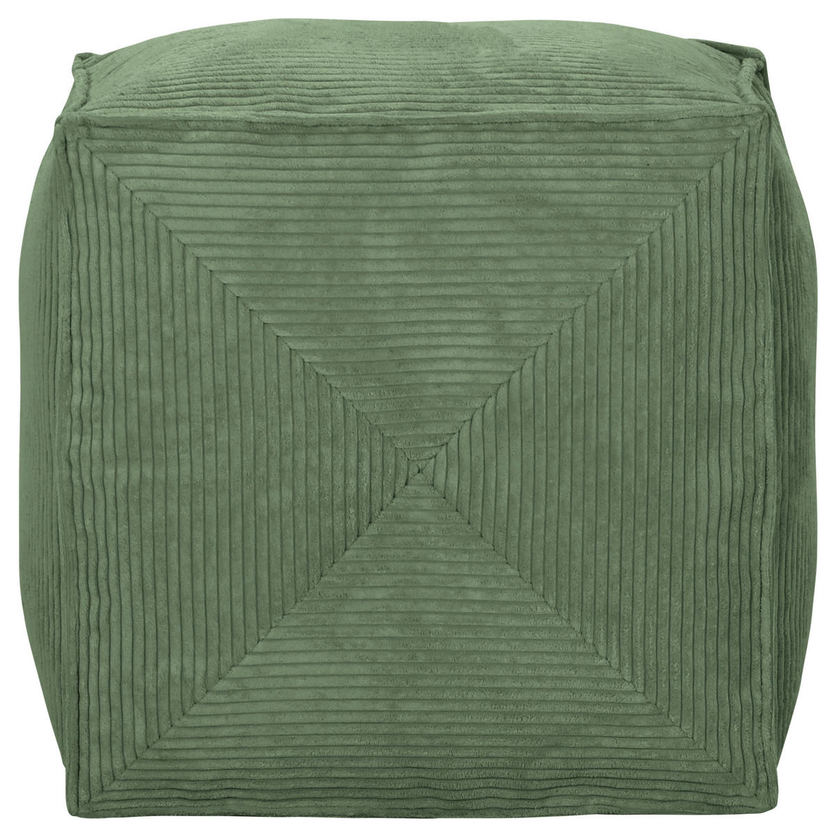 HOCKER in Textil Olivgrün  - Olivgrün, KONVENTIONELL, Textil (65/45/65cm) - MID.YOU