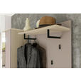 GARDEROBENPANEEL  in 80/100/30 cm  - Taupe/Eichefarben, Design, Holzwerkstoff/Metall (80/100/30cm) - Voleo