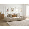 3-SITZER-SOFA EVEREST Struktur Taupe  - Taupe/Schwarz, MODERN, Kunststoff/Textil (278/90/115cm)