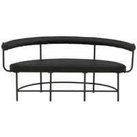 Sittbänk stål  - svart, Design, metall/plast (165/75/51cm) - Lomoco