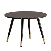 KLUB STOLIĆ crna  drvni materijal  - zlatne boje/crna, Design, drvni materijal/metal (60/60/41cm) - MID.YOU