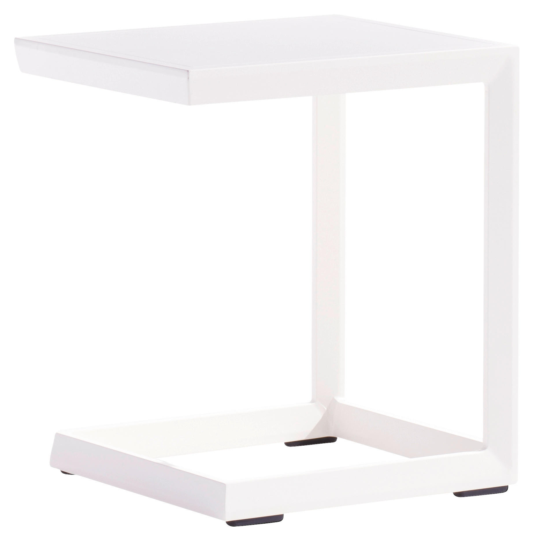GARTENBEISTELLTISCH 47/35/50 cm Metall  - Weiß, Basics, Metall (47/35/50cm) - Sieger