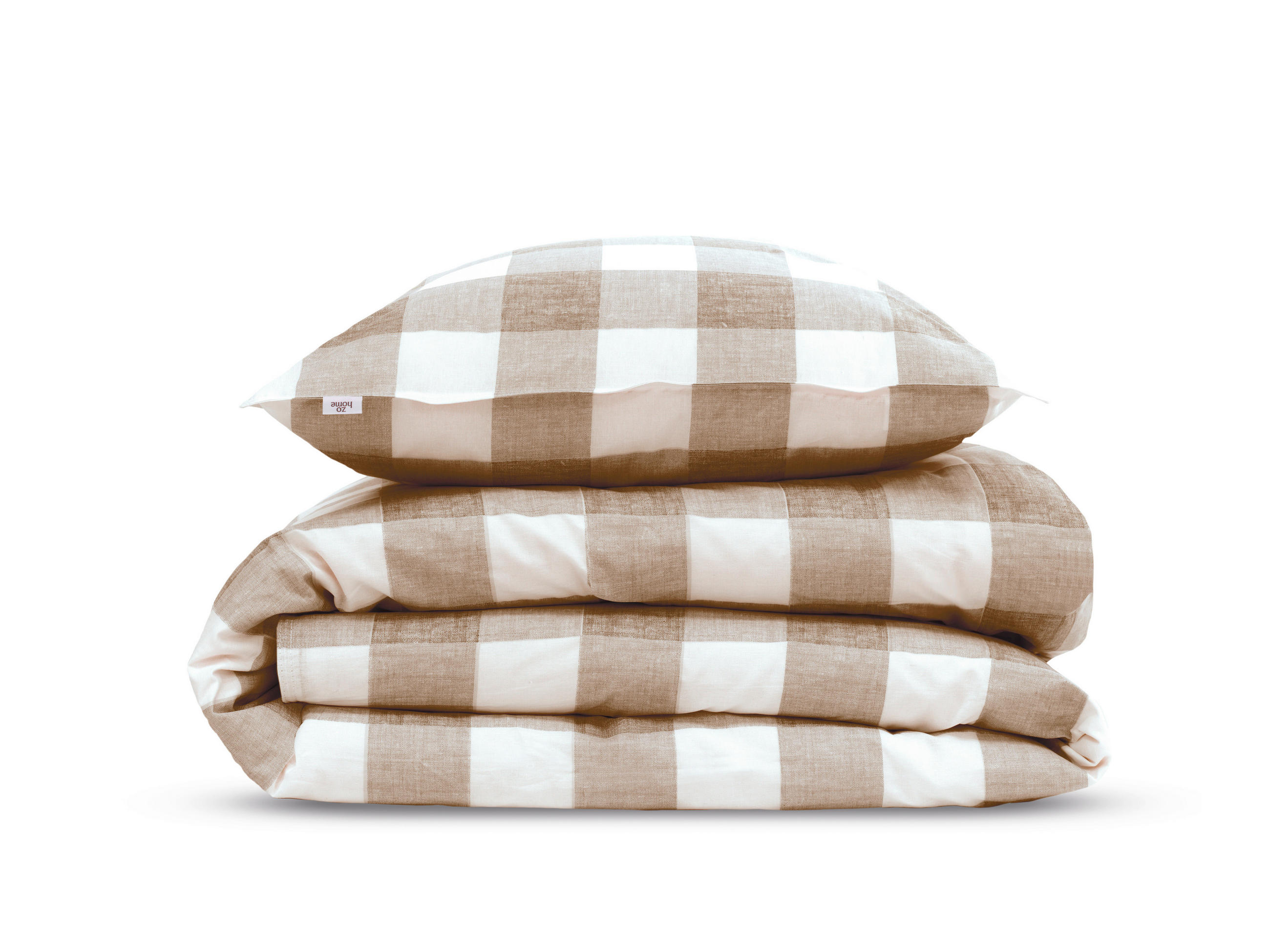 BETTWÄSCHE Quattro-di-Lino Renforcé 155/220 cm  - Beige, Basics, Textil (155/220cm)
