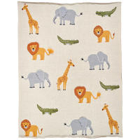 SCHMUSEDECKE Safari  80/100 cm  - Multicolor, Trend, Textil (80/100cm) - Patinio