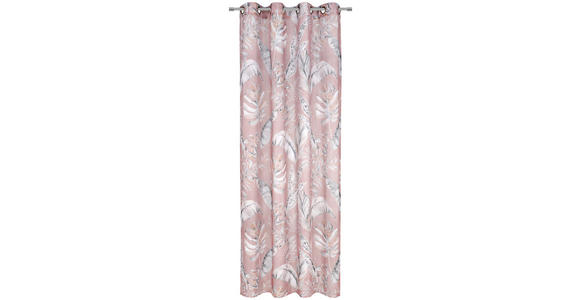 ÖSENVORHANG halbtransparent - Rosa, Design, Textil (140/245cm) - Esposa