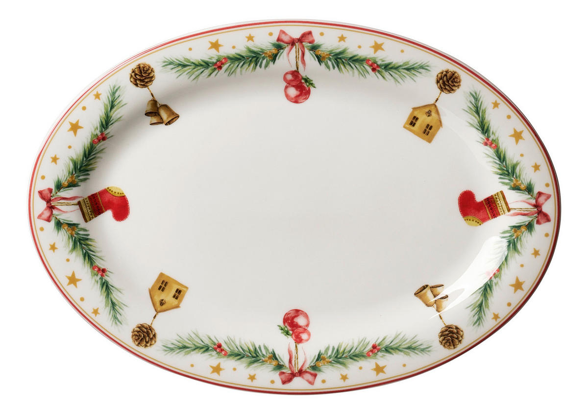 SERVÍROVACÍ PODNOS, keramika, 32/21/3 cm - vícebarevná, Basics, keramika (32/21/3cm) - Ritzenhoff Breker