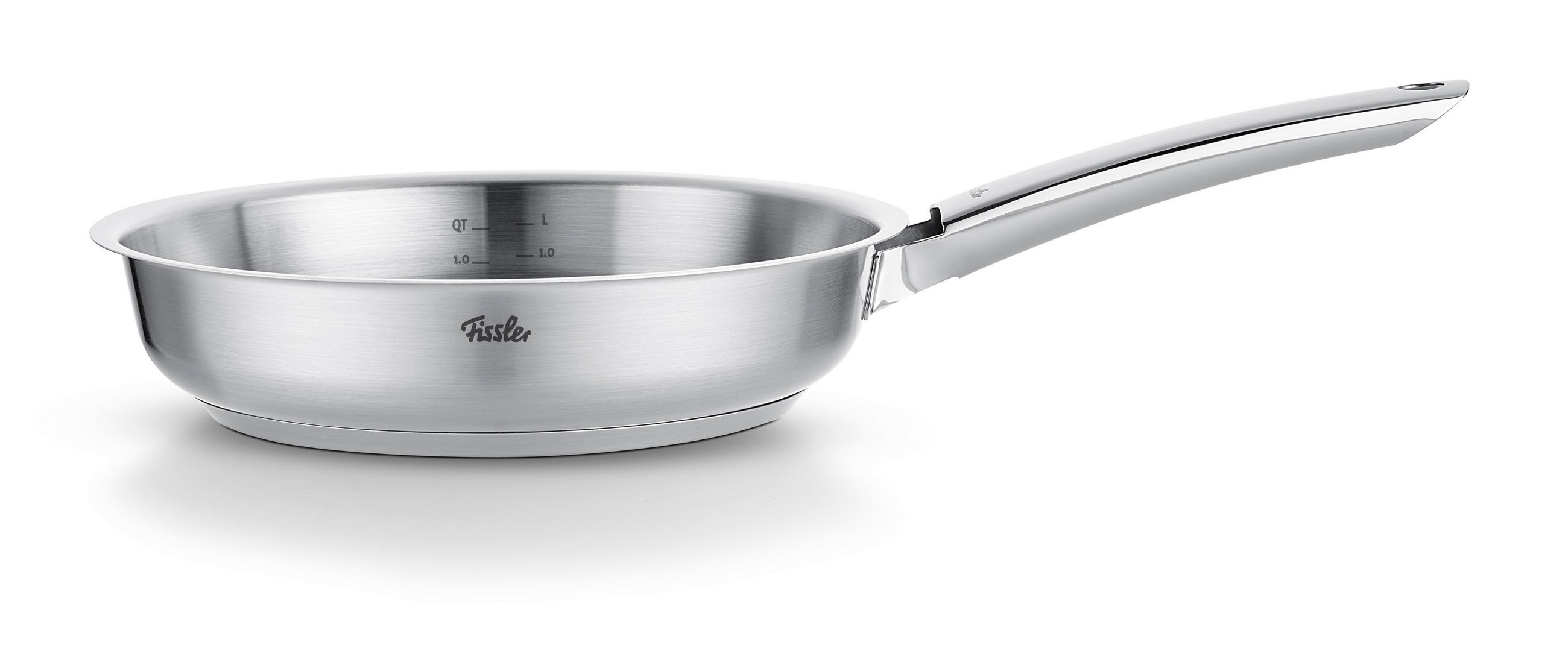 TAVA ZA PEČENJE  24 cm        PURE  - srebrne boje, Basics, metal (24cm) - Fissler