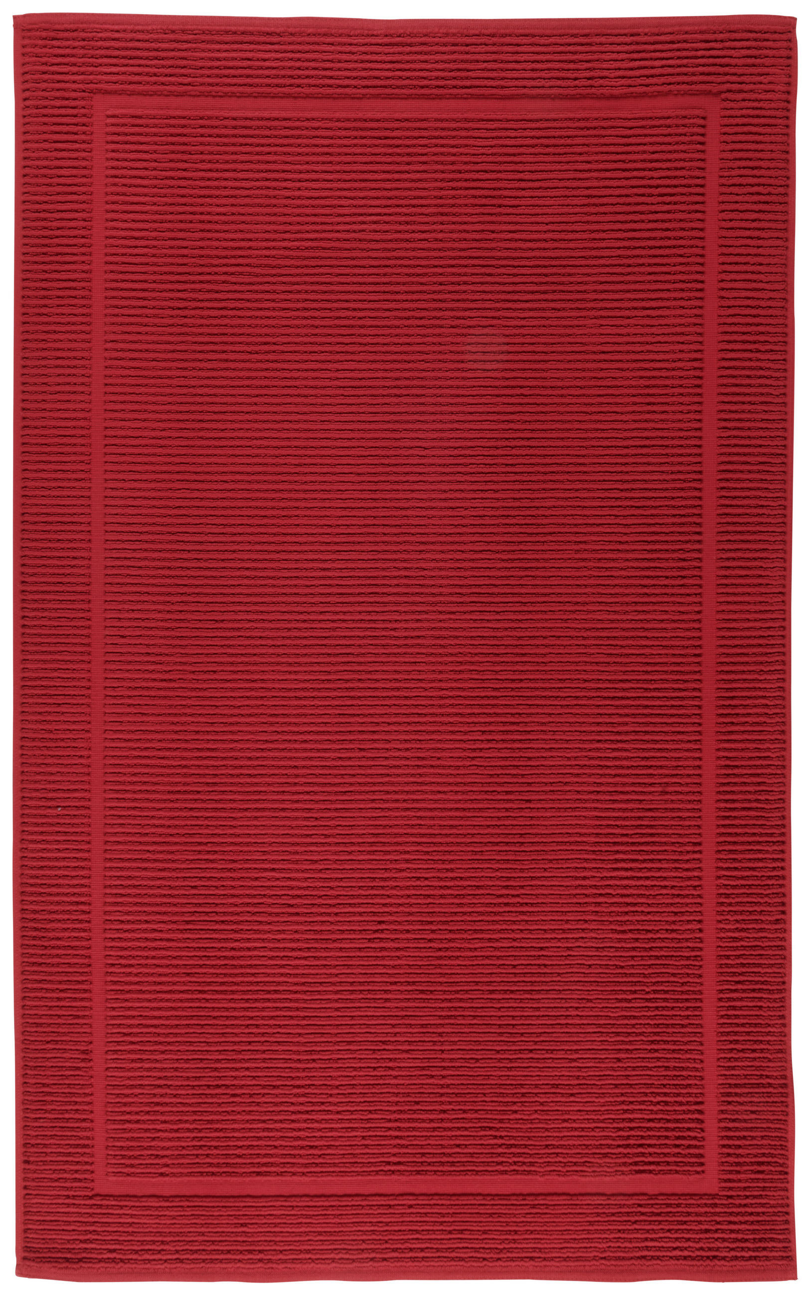 BADEMATTE Kirschbaumfarben, Bordeaux 60/100 cm  - Kirschbaumfarben/Bordeaux, Basics, Textil (60/100cm) - Bio:Vio