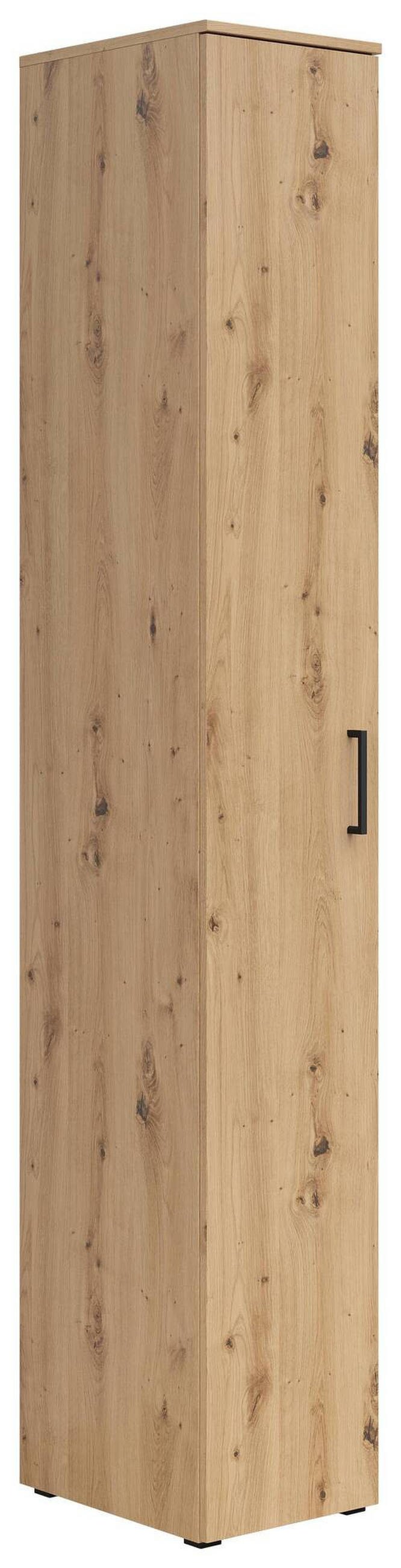 VÍCEÚČELOVÁ SKŘÍŇ, dub artisan, 30/195/40 cm - černá/antracitová, Moderní, kompozitní dřevo/plast (30/195/40cm) - Carryhome