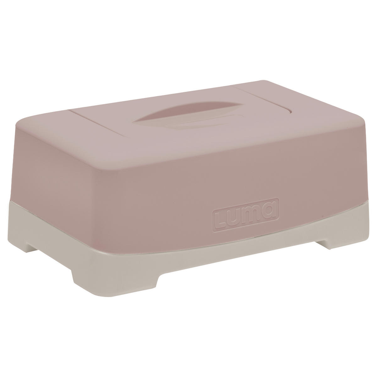 FEUCHTTÜCHER-BOX - Altrosa, Basics, Kunststoff (21/13/9cm) - Luma