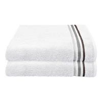 DUSCHTUCHSET Weiß 2-teilig  - Weiß, Basics, Textil (70/140cm)